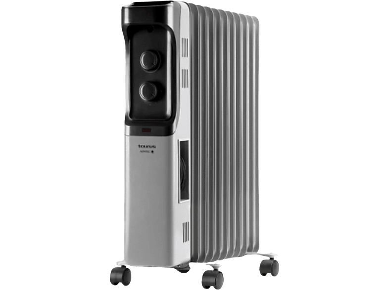 Taurus Dakar 2500,2500 W 11 Elementos 4 Niveles Ruedas Termostato Analógico Gris