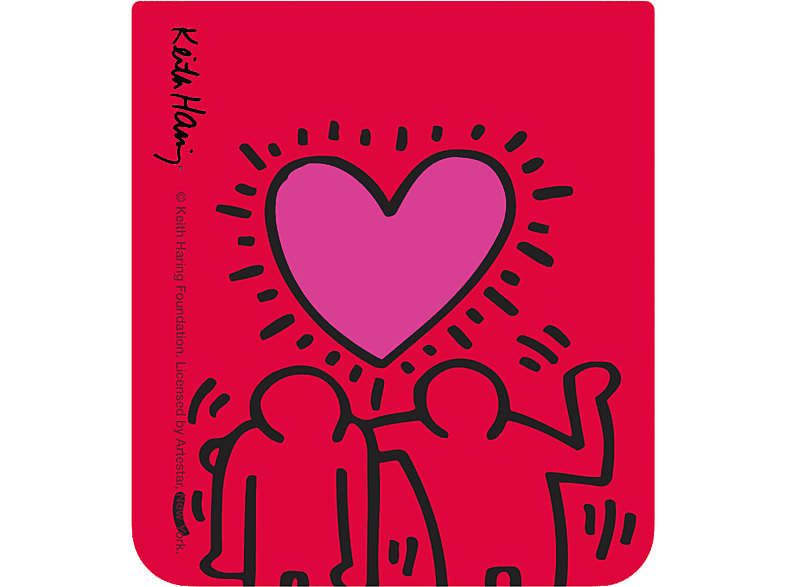 Samsung Keith Haring Flipsuit Card Love Para Galaxy Z Flip5 Rojo