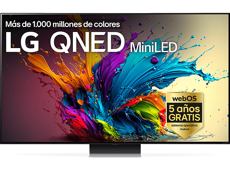 LG 75QNED91T6A UHD 4K Procesador Inteligente 4K α8 Smart TV DVB-T2 (H.265) Negro Dark Meteor Titan