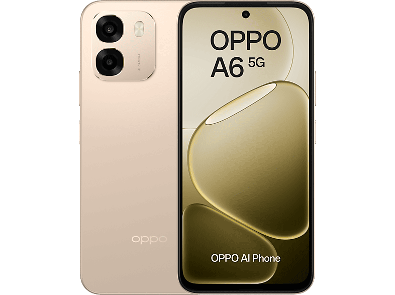 OPPO A6 5G Aurora Gold 256 GB 6 GB RAM 6.75 LCD Mediatek Dimensity 6300 (6nm) 6.500mAh