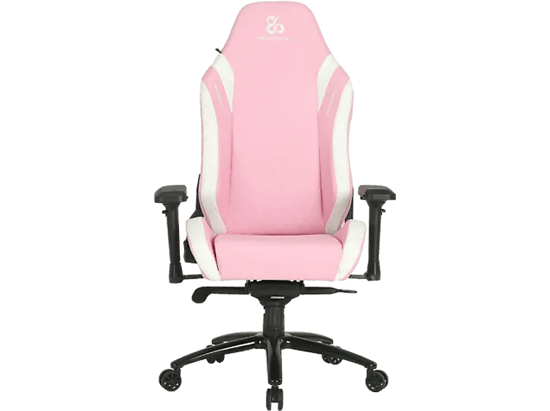 Newskill Neith Cojín Lumbar y Cervical 150 kg Reposabrazos Acolchados 4D Piel sintética Rosa y Negro