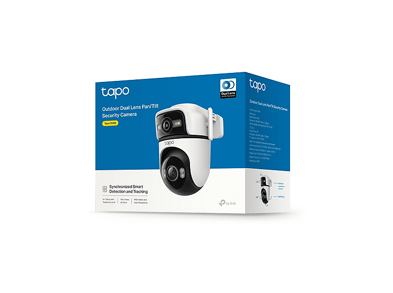 TP-Link Tapo C545D 2304 x 1296 píxeles Función de visión nocturna Blanco y negro