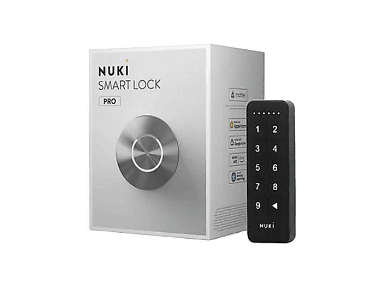 Nuki Smart Lock Pro + Keypad Conectividad Wifi y Bluetooth Batería integrada Hasta 6 meses autonomía Plata/Negro