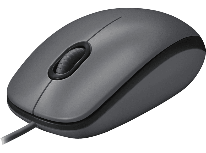 Logitech M100 Cable USB 3 Botones 1000 DPI Ambidiestro PC Mac Portátil - Negro