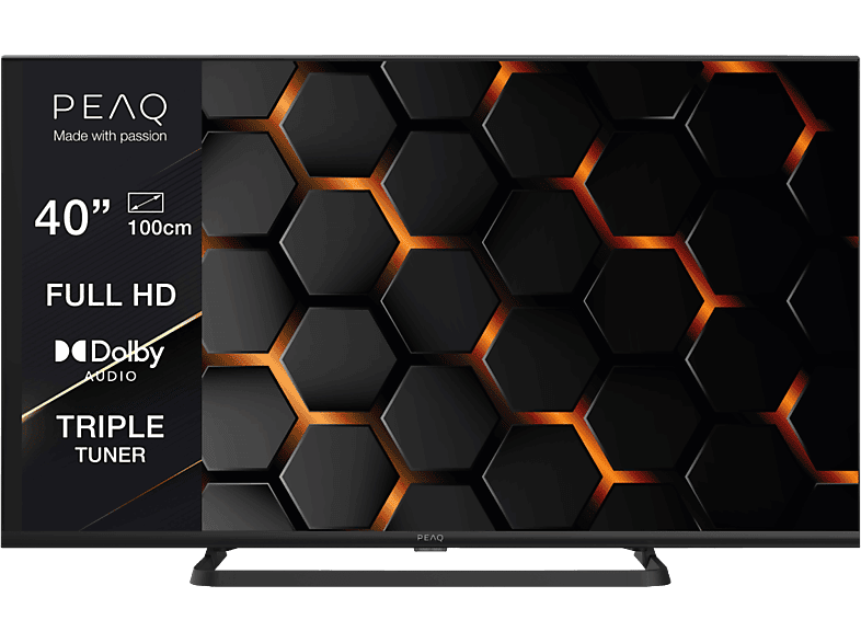Peaq PTV 40F-5024C Full-HD Triple Tuner Dolby Audio Negro