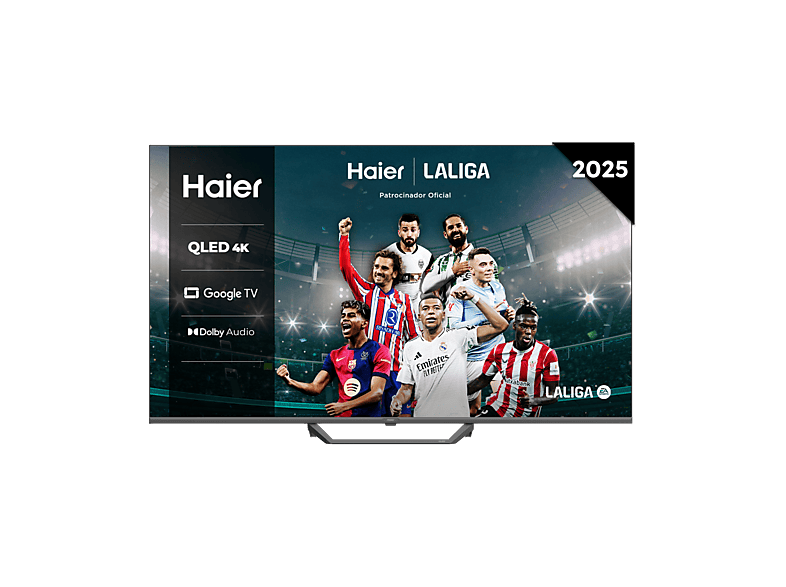Haier S80F Series H50S80FUX Smart TV (Google TV) HDR 4K Gaming 120 Hz Dolby Audio y Dolby Vision Dbx-tv Negro