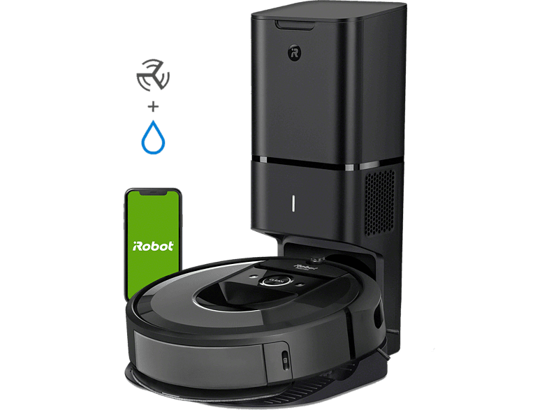 iRobot Roomba Combo i8+ Aspirador y friegasuelos 2 en 1 750W 0.4 l 75 Min 68db(A) Negro