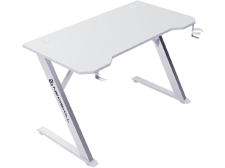 Newskill Belenor Ivory Soporta hasta 200 kg Forma Z reforzada Portavasos Cajón cables Blanco