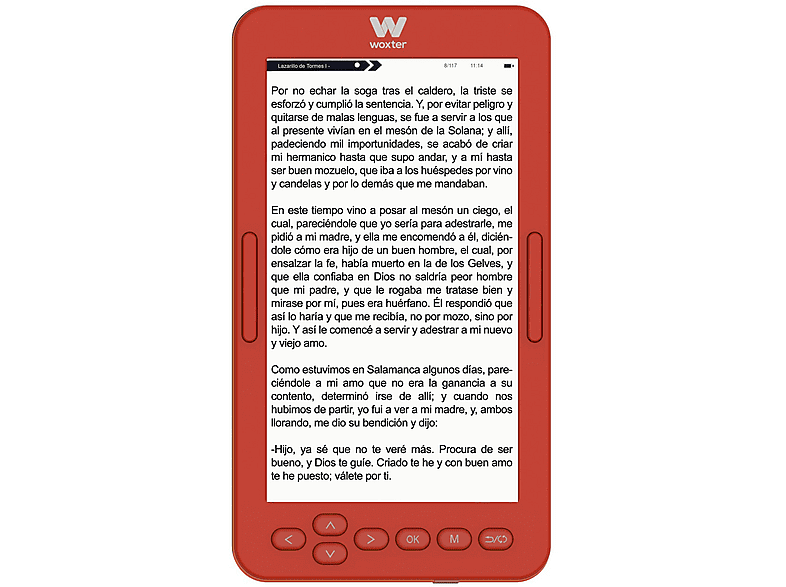 Woxter Scriba 195 S 4.7 4 GB 950x540 16 Niveles de Gris Micro-USB Rojo
