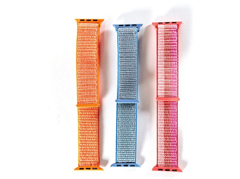 Friendly License Compatible Apple Watch 38/40/41 mm Azul Rosa y Naranja
