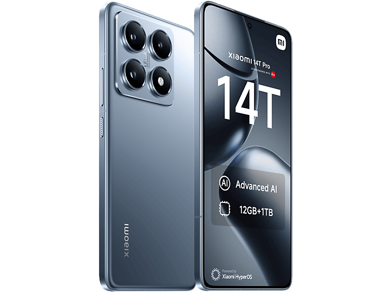 Xiaomi 14T Pro Azul Titanio 1 TB 12 GB RAM 6.67 1.5K Mediateck Dimensity 9300+ 5000 mAh Android-HyperOS