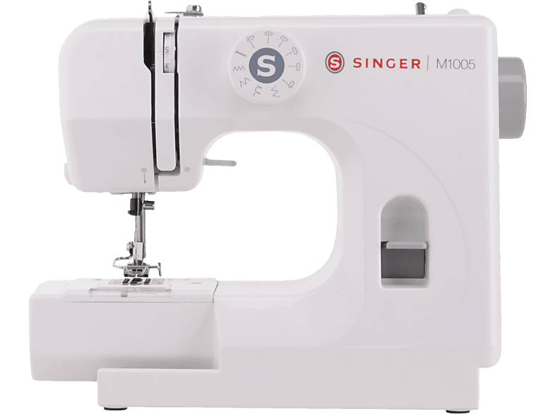 Singer M1005 Hasta 4 mm Ancho de Zig-Zag Luz LED Stay Bright™ Blanco