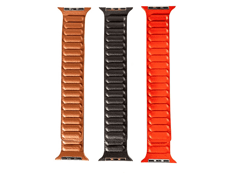 Friendly License Magnética Compatible Apple Watch 42/44/45 mm Marrón Rojo y Negro