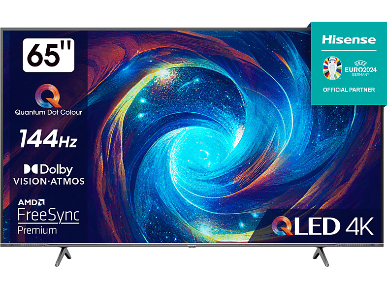Hisense 65E7KQ Pro UHD 4K Quad Core Gaming Smart TV Dolby Vision IQ & Atmos Gris