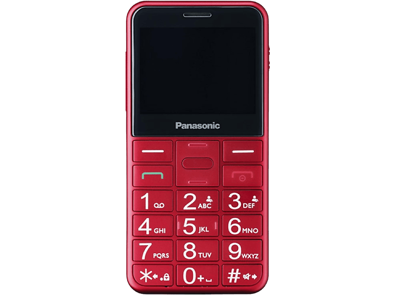 Panasonic KX-TU155 Con Botones Físicos 2.4 TFT LCD Bluetooth Linterna LED Rojo