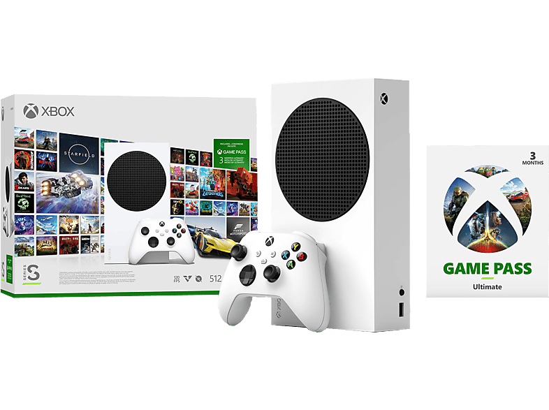Microsoft Xbox Series S 512 GB SSD Blanco + Xbox Game Pass Ultimate (3 meses)