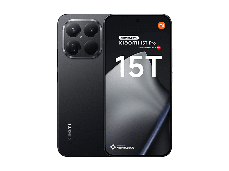 Xiaomi 15T Pro Negro 256 GB 12 GB RAM 6.83  AMOLED MediaTek Dimensity 9400+ 5500 mAh