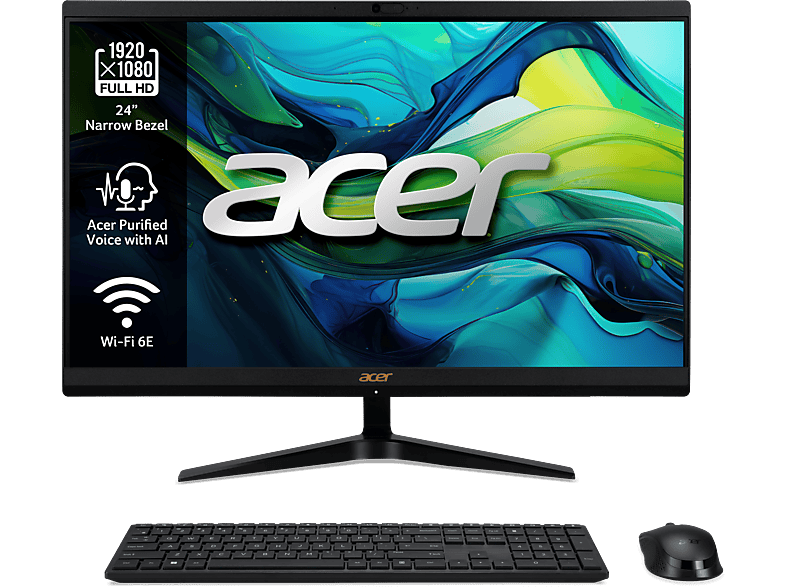 Acer C24-1800 23.8 Full HD Intel® Core™ i5-12450H 16GB RAM 1TB SSD UHD Graphics Sin sistema operativo Negro