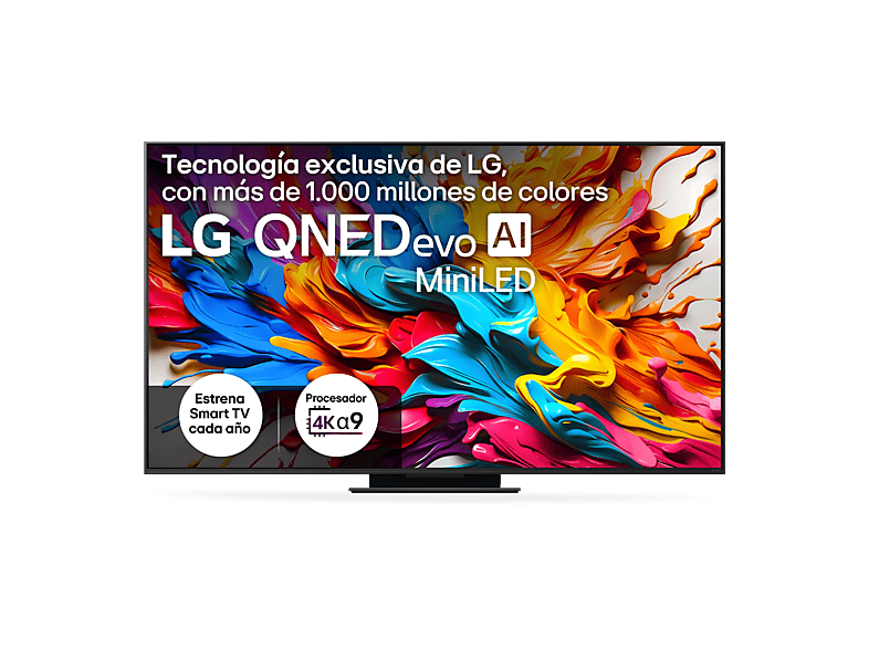 LG 75QNED9MA6B UHD 4K Inalámbrico Procesador Inteligente α9 AI Processor 4K Gen8 Smart TV DVB-T2 (H.265) Negro