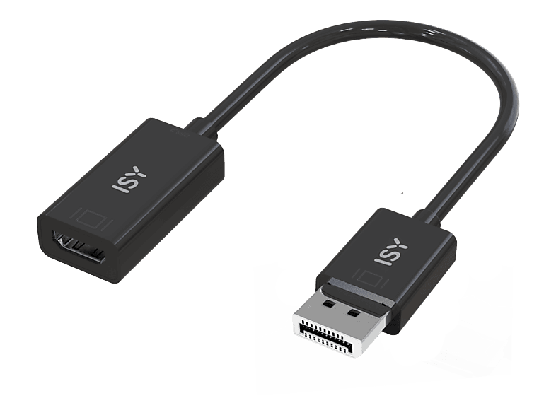 ISY IDP-2000 Compatibilidad Universal DisplayPort a HDMI Resolución 4K Ultra HD Negro