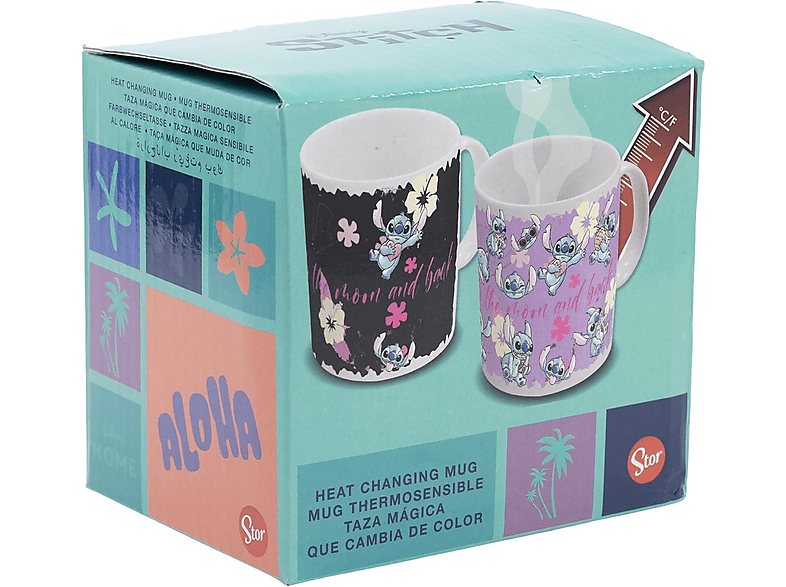 I love you Lilo & Stitch Termosensible Cerámica 325 ml