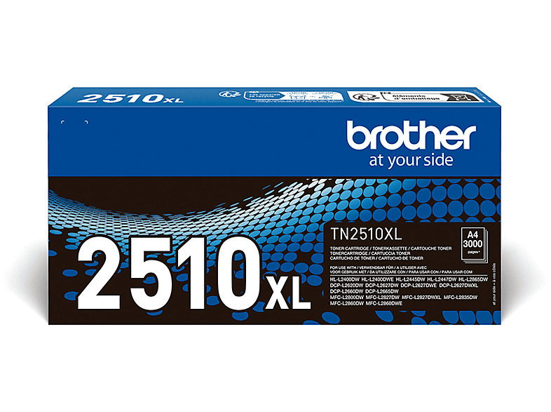 Brother TN2510XL Hasta 3000 págs.  ISO/IEC 19752 Negro