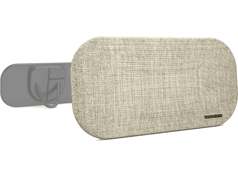 Hama ANT1539 R45 UHD*DVB*T/T2 Enchufe coaxial Amplificación Actica Alcance 50 km Gris/Beige