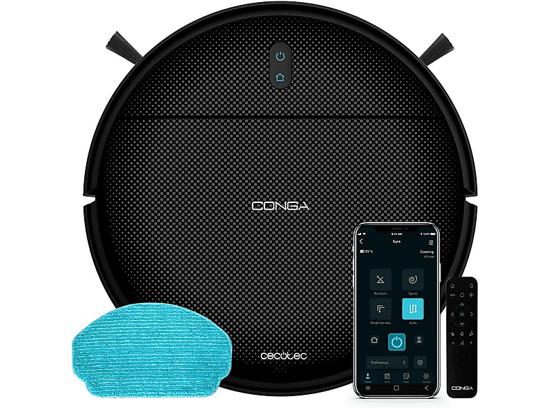 Cecotec Conga 999 Origin Genesis 08093 Autonomía 120 min 33 dB(A) 1000 Pa Black