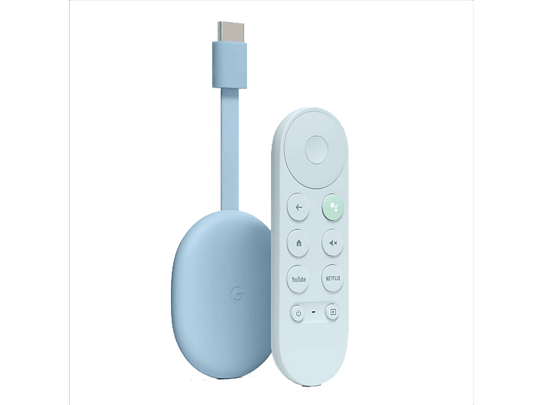 Chromecast con Google TV de Google 4K Mando con control por voz HDMI Azul cielo