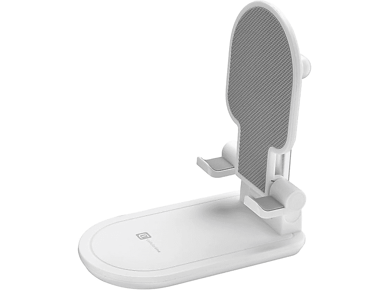 CellularLine TABLESTANDW Para mesa Compatible con Tablet iPad Móviles Ajustable Plegable Acero Blanco