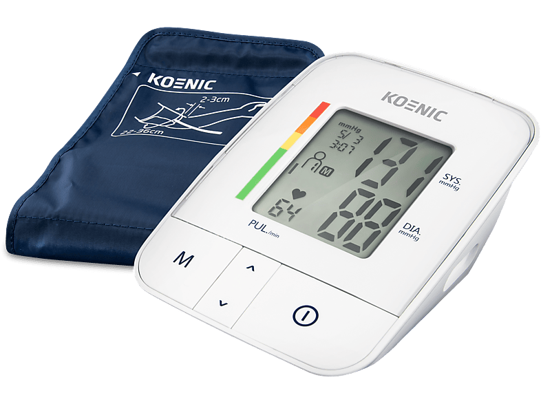 Koenic KBP 2024 Fácil lectura Para brazo Pantalla LCD 4 x 120 memorias Blanco