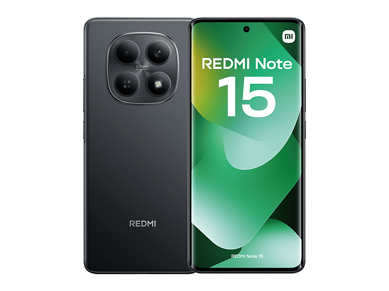 Xiaomi Redmi Note 15 Negro 128 GB 6 GB RAM 6.77 AMOLED FHD+ MediaTek Helio G100-Ultra 6000 mAh