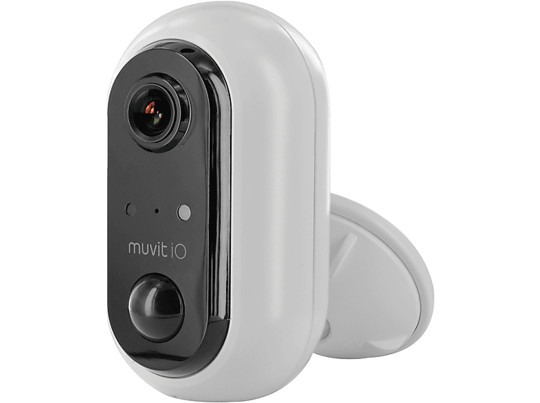 Muvit  iO MIOACAM004 con batería Exterior WiFi Full HD 1080P + Panel solar 3W Blanco