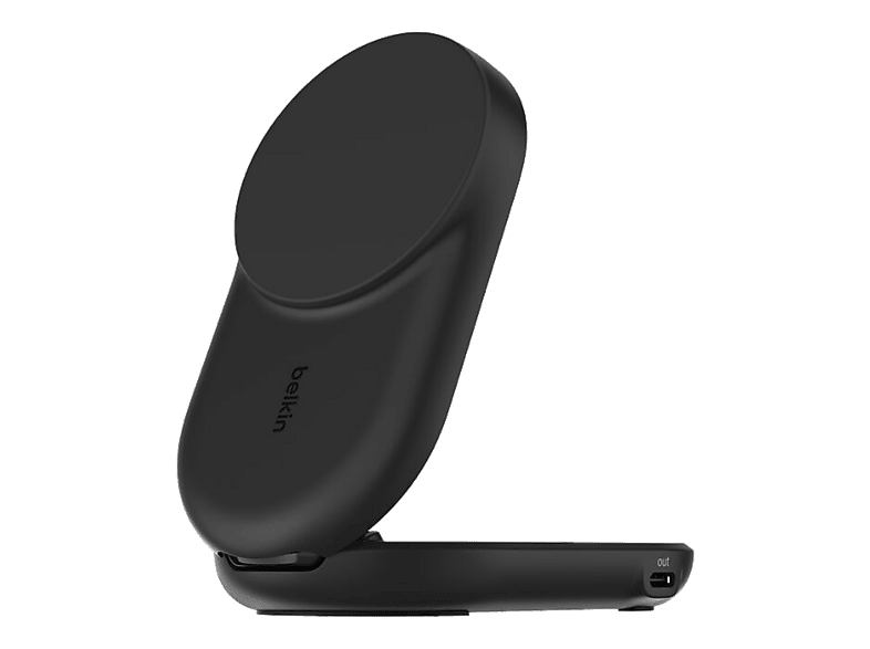 Belkin WIZ039kqBK Compatible con dispositivos con tecnología Qi2 de 25 W Carga inalámbrica Forma circular Negro