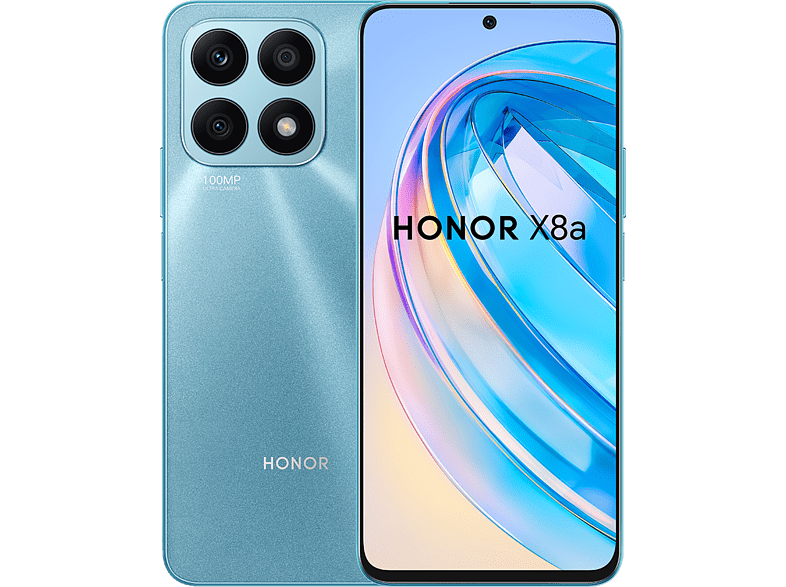 Honor X8a Cyan Lake 128 GB 6 GB RAM 6.7  HD+ Mediatek Helio G88 4500 mAh Magic UI 6.1 basado en Android 12