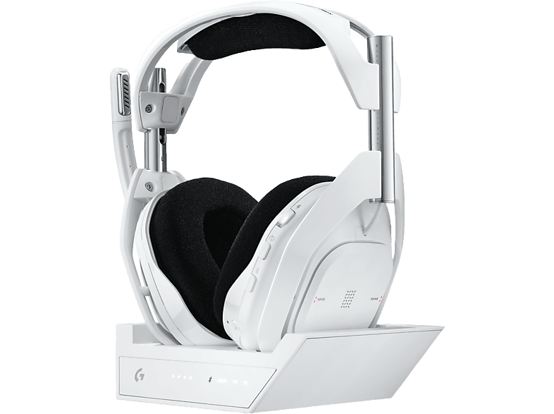 Logitech G ASTRO A50 X Estación base Multidispositivo HDMI 4K Lightspeed Micrófono PC/Mac/PS/Xbox Bluetooth Blanco