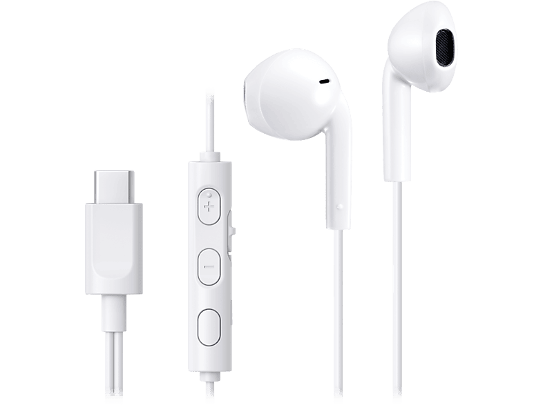 JVC HA-FR17UC USB-C Cable 1.2 m Micrófono integrado Blanco