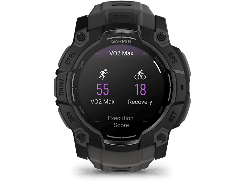 Garmin Instinct 3 Negro 50mm 1.3 AMOLED Silicona 10 ATM Garmin Connect™ 24 días Autonomía