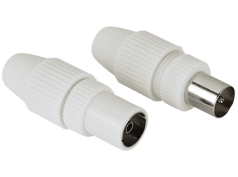 Hama 205212 Conexión coaxial 2 Unidades Blanco