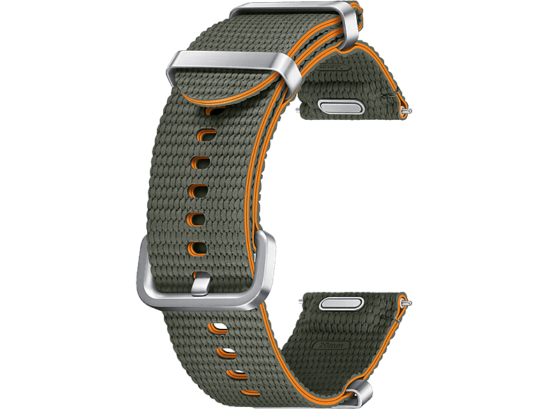 Samsung Nato Band Para Samsung Galaxy Watch7 Cierre clásico Talla M/L Khaki/Orange