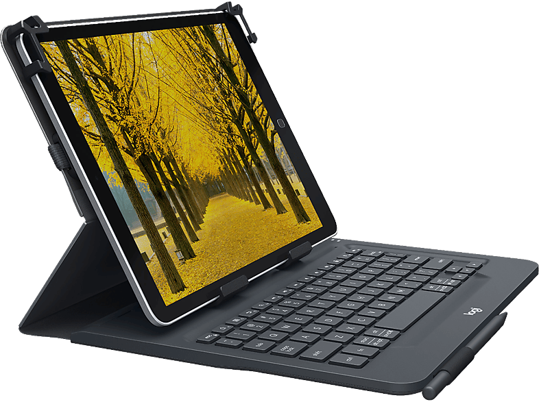 Logitech Universal Folio QWERTY Tablets 9-10 pulgadas Bluetooth iPad0S/Android Resistente a salpicaduras Pila 2 años Negro