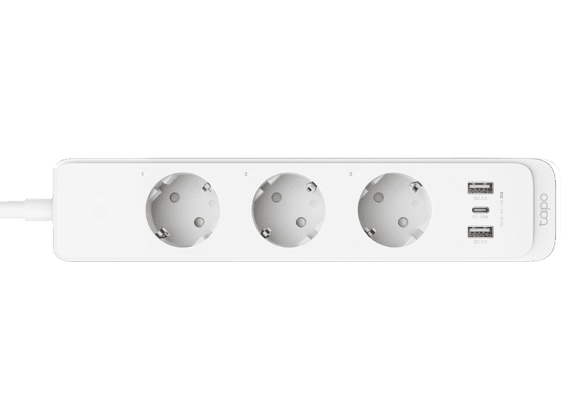 TP-Link Tapo P300 2300 W 3 salidas AC Type F (CEE 7/4) Inalámbrico y alámbrico Blanco