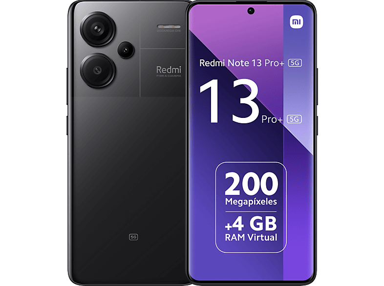 Xiaomi Redmi Note 13 Pro+ 5G Midnight Black 256 GB 8 GB RAM 6.67 AMOLED 1.5K MediaTek Dimensity 7200 5000 mAh Android