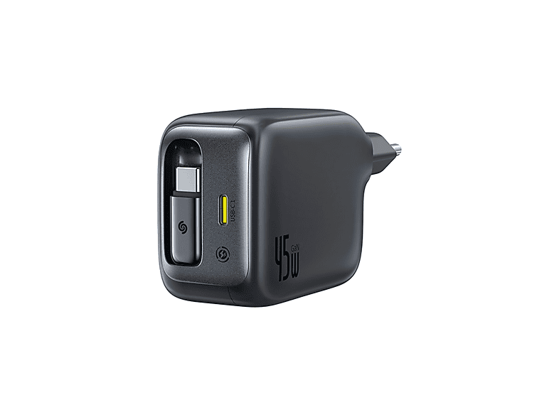 Baseus EnerCore CJ11 Con cable retráctil Tipo-C Carga rápida de 45W Universal Negro Cosmic