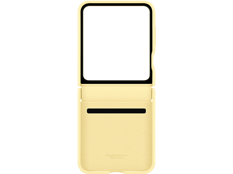 Samsung Kindsuit Case Compatible con Samsung Galaxy Z Flip6 Cuero Vegano Amarillo