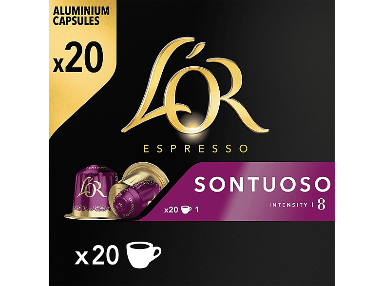 L'OR ESPRESSO Sontuoso 20 cápsulas