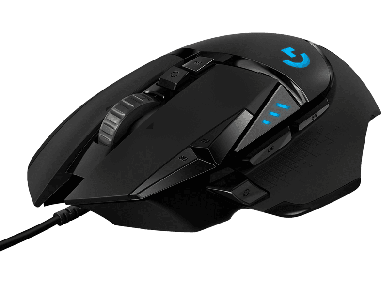 Logitech G502 Hero Puerto USB Pesas opcionales Respuesta 1000 Hz Negro