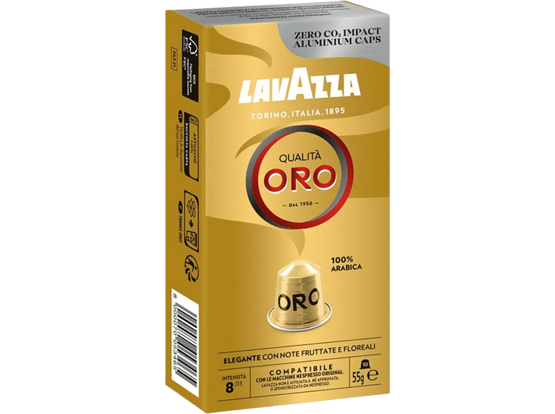 Lavazza Qualitá Oro 10 cápsulas Compatibles con el sistema Nespresso Oro