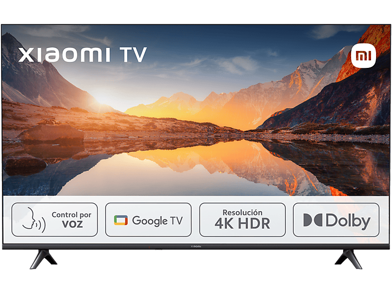 Xiaomi A 2025 43 HDR 4K Smart TV (Google TV) Dolby Audio DTS Virtual:X Control por voz Black