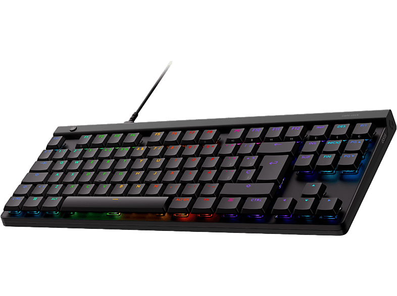 Logitech G G515 TKL Cable Teclas RGB Lightsync/Personalizables Modo de juego Interruptores mecánicos GL perfil bajo Negro